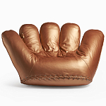 Дизайнерское кожаное кресло в форме руки Poltronova Joe Gold  Armchair варинант исполнения - 1 | Loft Concept в Воронеже