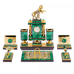 Настольный письменный набор из малахита с декором в виде лошади Leader Organizer варинант исполнения - 1 | Loft Concept в Воронеже