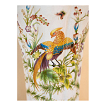 Ваза из фарфора с бронзовой стрекозой  Paradise Dragonfly варинант исполнения - 8 | Loft Concept в Воронеже