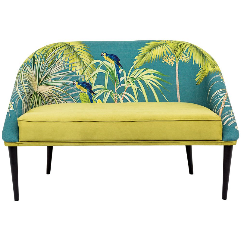 Диван Sofa Jungle Andaman fond Ping Желтый Зеленый в Воронеже | Loft Concept 