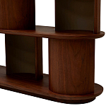 Стеллаж Zacharie Brown Wood Rack варинант исполнения - 5 | Loft Concept в Воронеже