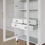 Дизайнерский шкаф витрина Elsa Dreams White с 4-мя ящиками варинант исполнения - 8 | Loft Concept в Воронеже