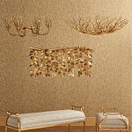 Люстра в форме золотой чаши из кораллов Coral Decor варинант исполнения - 3 | Loft Concept в Воронеже