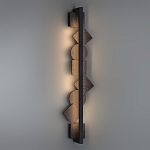 Бра вертикальное с черными кругами и квадратами Gravyura варинант исполнения - 6 | Loft Concept в Воронеже