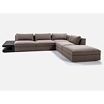 4-х местный Угловой модульный диван Zartаrn с приставным деревянным столиком варинант исполнения - 2 | Loft Concept в Воронеже