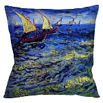 Подушка декоративная Корабли Impressionism in Art варинант исполнения - 1 | Loft Concept в Воронеже
