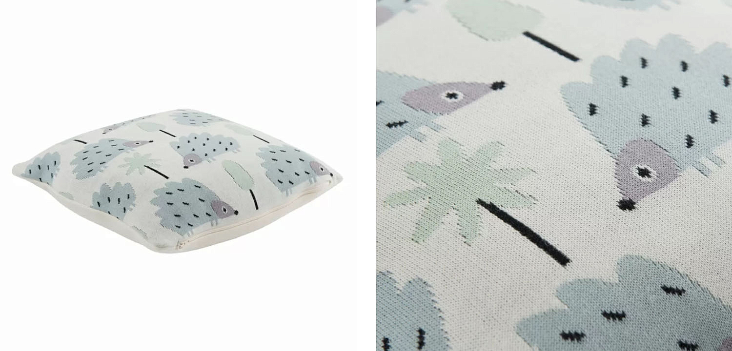 Подушка Blue Hedgehogs Подушка Blue Hedgehogs - Loft-Concept в Воронеже