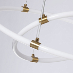 Люстра подвесная с двумя пересекающимися белыми светодиоидными кольцами Luke Lampco Tracer Lamp варинант исполнения - 4 | Loft Concept в Воронеже