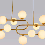 Люстра подвесная с белыми лампами в форме шара Flute варинант исполнения - 2 | Loft Concept в Воронеже