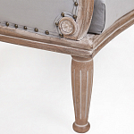 Кресло низкое с мягкой обивкой из велюра на 4-х деревянных ножках Emile Armchair grey варинант исполнения - 4 | Loft Concept в Воронеже