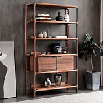 Стеллаж в гостиную для книг Moon Walnut Furniture варинант исполнения - 4 | Loft Concept в Воронеже