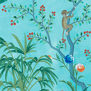 Обои ручная роспись Amazonia Blue