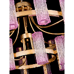 Люстра двухъярусная круглая с текстурными цилиндрическими плафонами Glimpse варинант исполнения - 4 | Loft Concept в Воронеже