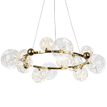 Дизайнерская кольцевая люстра с гирляндой внутри стеклянных плафонов Iona Garland Chandelier 12 варинант исполнения - 1 | Loft Concept в Воронеже