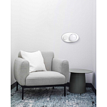 Бра овальной формы белого цвета с 2-мя лампами Lunar Pebbles варинант исполнения - 8 | Loft Concept в Воронеже