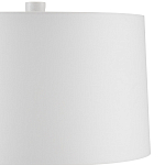 Настольная лампа с корпусом в форме вазы и белым абажуром Lots of Strokes варинант исполнения - 2 | Loft Concept в Воронеже