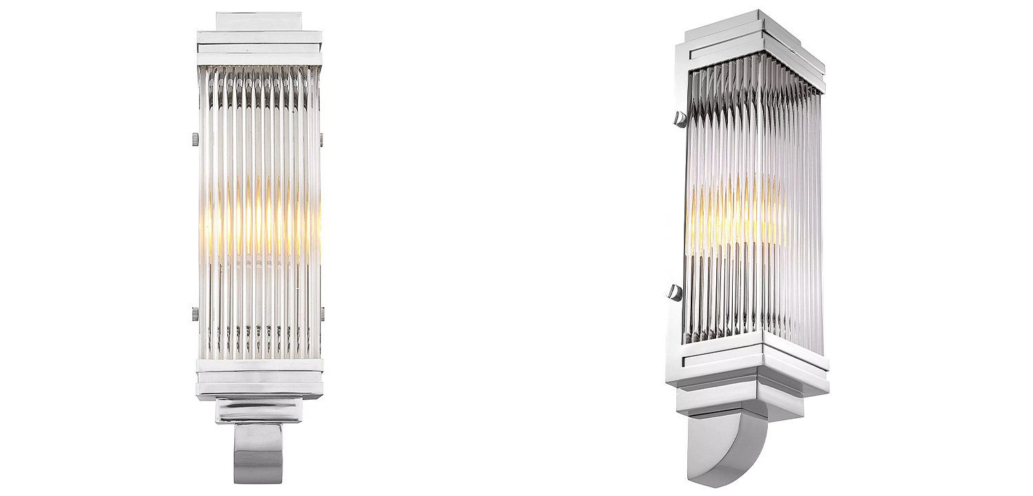 Бра Eichholtz Wall Lamp Bassett Nickel Бра Eichholtz Wall Lamp Bassett Nickel - Loft-Concept в Воронеже
