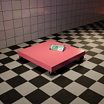 Дизайнерский кофейный стол на круглых ножках Poltronova T02 Pink Coffee Table варинант исполнения - 5 | Loft Concept в Воронеже