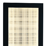 Светодиодное прямоугольное бра из металла черного цвета Lattice Lux варинант исполнения - 2 | Loft Concept в Воронеже