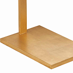 Торшер с прямоугольным абажуром на золотом металлическом каркасе Rectangular Plane  варинант исполнения - 3 | Loft Concept в Воронеже