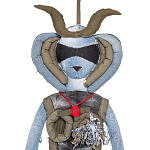 Кукла из джинсовой одежды и армейских палаток Rusalka Jeans&Tents варинант исполнения - 2 | Loft Concept в Воронеже