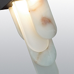 Подвесной светильник с белыми вертикальными элементами Alabaster Totem варинант исполнения - 5 | Loft Concept в Воронеже