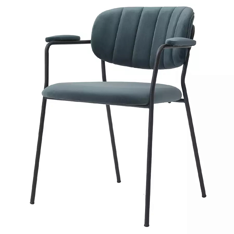 Стул мягкий с подлокотниками Chair Attractive Зеленый Бежевый в Воронеже | Loft Concept 