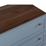 Комод серый из массива бука с 3-мя ящиками Wenge Light варинант исполнения - 2 | Loft Concept в Воронеже