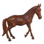 Статуэтка из дерева суар дикая лошадь Wild Horses варинант исполнения - 4 | Loft Concept в Воронеже