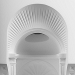 Встраиваемый в стену гипсовый светильник под покраску с арками и рельефными колоннами Antiquity Athena варинант исполнения - 6 | Loft Concept в Воронеже