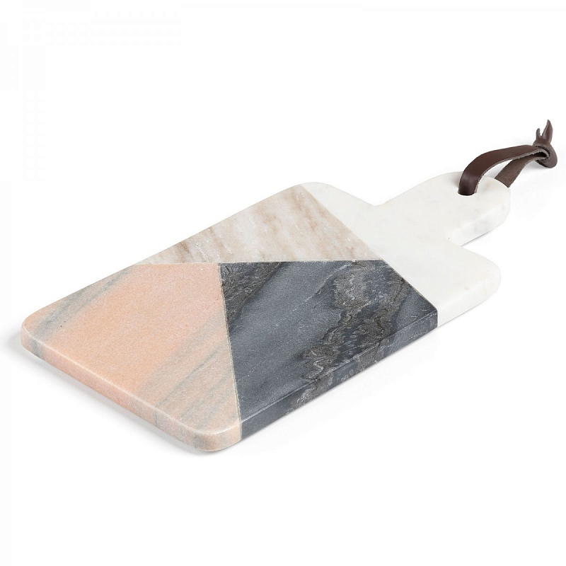 Разделочная доска Marble Triangles Розовый (Rose) Серый Белый Разделочная доска Marble Triangles Розовый (Rose) Серый Белый в Воронеже | Loft Concept