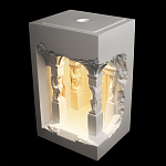 Встраиваемый в стену гипсовый светильник под покраску с колоннами и арками в античном стиле Antiquity Athena варинант исполнения - 3 | Loft Concept в Воронеже