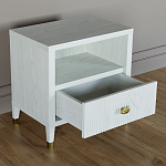 Прикроватная тумбочка с полкой Elsa Dreams White варинант исполнения - 2 | Loft Concept в Воронеже