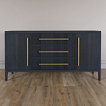 Буфет Primo с тремя ящиками и двумя фасадами Черный дуб варинант исполнения - 1 | Loft Concept в Воронеже