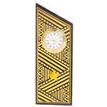 Часы подарочные настольные в виде погона Генерала из натурального камня Змеевик Gold Military Clock варинант исполнения - 7 | Loft Concept в Воронеже