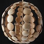 Люстра в форме шара с декором из круглых декоративных элементов Texture Discs варинант исполнения - 3 | Loft Concept в Воронеже