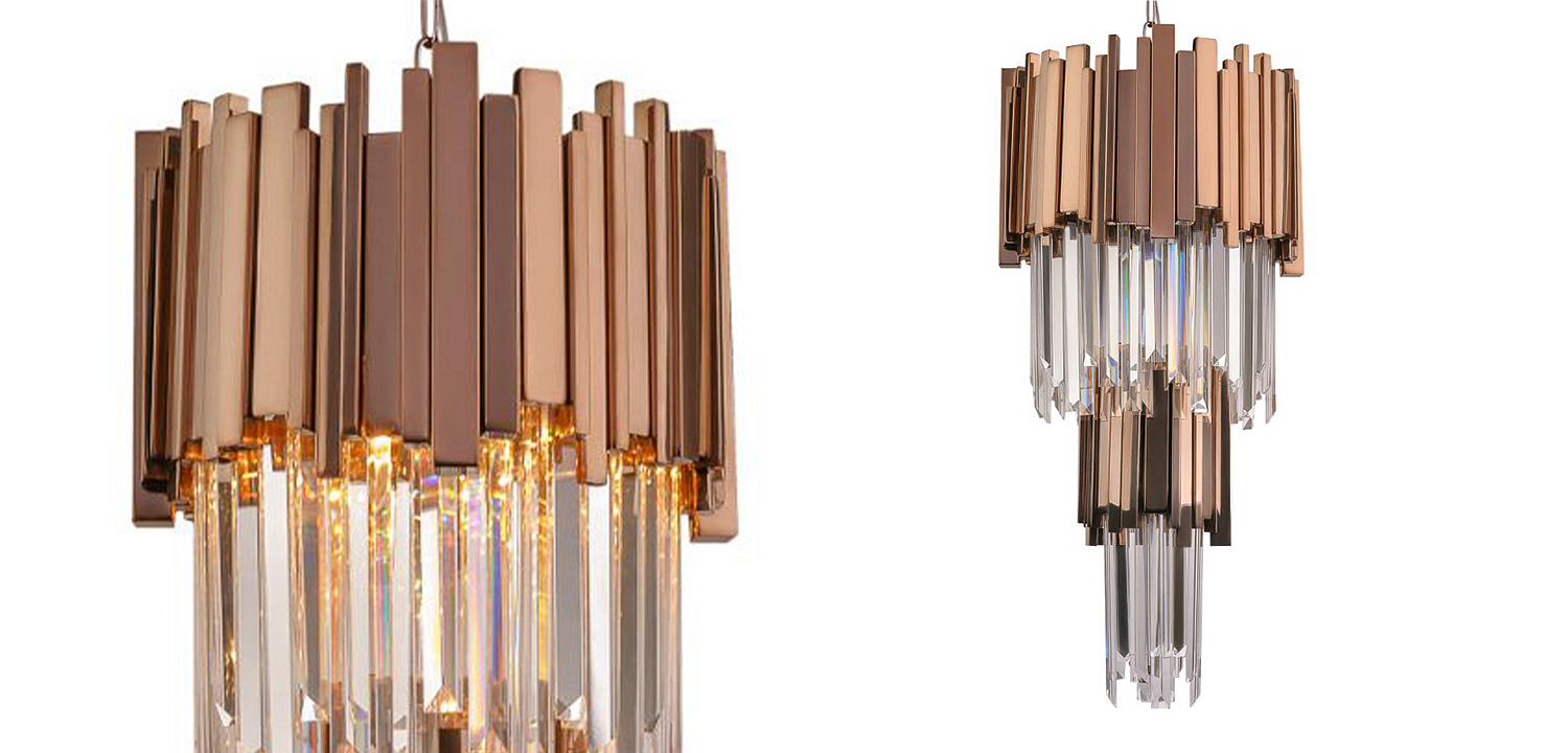 Люстра многоярусная Luxxu Modern Cascade Chandelier Bronze Metal Glass 35 Люстра многоярусная Luxxu Modern Cascade Chandelier Bronze Metal Glass 35 - Loft-Concept в Воронеже