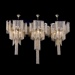 Люстра большая из золотистых металлических цепочек Atlantis Chain варинант исполнения - 3 | Loft Concept в Воронеже