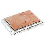 Портсигар с газовой зажигалкой из натурального камня Пегматит Stone Cigarettes Cases варинант исполнения - 4 | Loft Concept в Воронеже