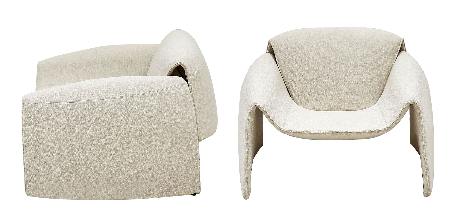 Кресло бежевое в стиле минимализм Chani Beige Armchair Кресло бежевое в стиле минимализм Chani Beige Armchair - Loft-Concept в Воронеже