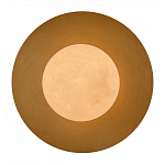 Бра круглое с плафоном из натурального камня на латунном основании Cryptocrystalline Stone варинант исполнения - 2 | Loft Concept в Воронеже