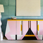 Дизайнерский комод с геометрическим рисунком Arredi варинант исполнения - 3 | Loft Concept в Воронеже