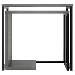 Комплект из 2-х приставных столов серого цвета из дерева ZIGOSH RETRO GREY варинант исполнения - 1 | Loft Concept в Воронеже