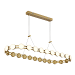 Люстра овальная с круглыми светодиодными источниками света Maxine Light варинант исполнения - 5 | Loft Concept в Воронеже