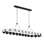 Люстра овальная с круглыми светодиодными источниками света Maxine Light варинант исполнения - 9 | Loft Concept в Воронеже