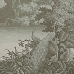 Обои ручная роспись Le Brésil Crystal Grey варинант исполнения - 1 | Loft Concept в Воронеже