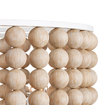 Люстра в форме цилиндра с вставками из деревянных бусин Wooden Beads варинант исполнения - 3 | Loft Concept в Воронеже