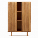 Буфет из ясеневого шпона с открытыми полками и 2-мя раздвижными дверями Toinette варинант исполнения - 2 | Loft Concept в Воронеже