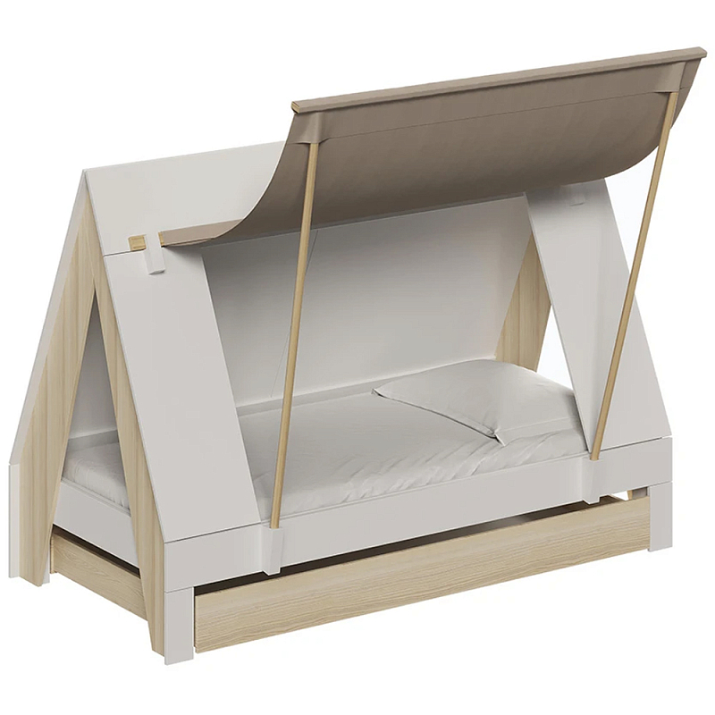 Кровать в детскую в виде домика Tiny Townn Bed Белый Бежевый Розовый Зеленый шалфей Кровать в детскую в виде домика Tiny Townn Bed Белый Бежевый Розовый Зеленый шалфей в Воронеже | Loft Concept