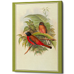 Постер на холсте с изображением птиц Blooming Birds Poster варинант исполнения - 7 | Loft Concept в Воронеже